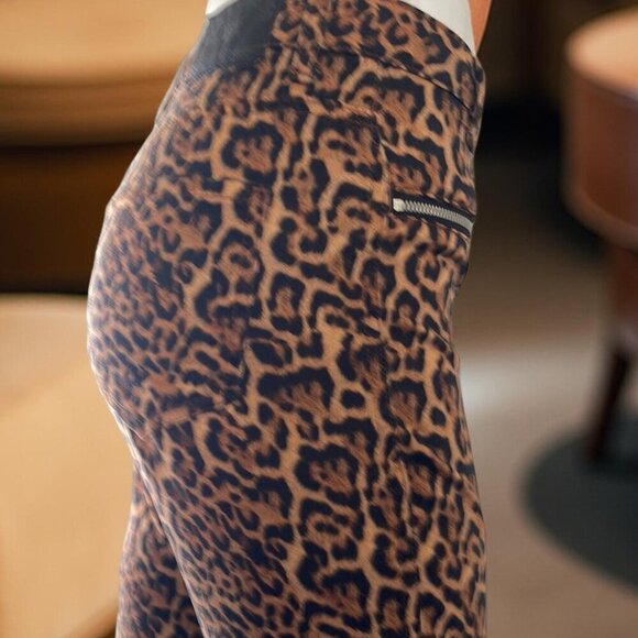 Zara Leopard Print Skinny Jeans - Picture 2 of 5